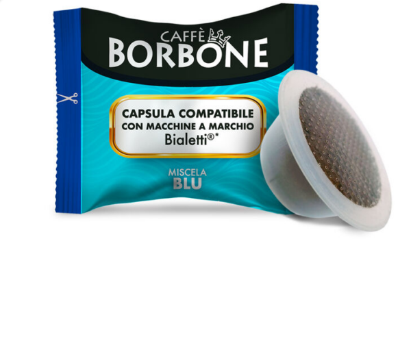 Caffè Borbone - Miscela Blu - 100 capsule sistema Bialetti