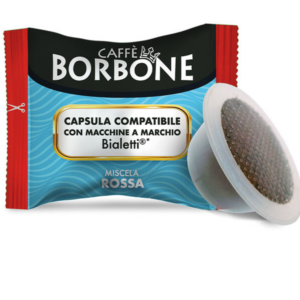 Caffè Borbone - Miscela Rossa - 100 capsule sistema Bialetti