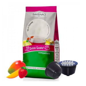 Caffè Barbaro - Tisana Fragola e Mango - 10 capsule sistema Dolce gusto