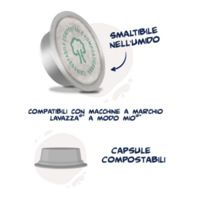 Caffè Borbone - Don Carlo Compostabili Miscela Oro - 100 capsule sistema Lavazza A Modo Mio - immagine 4