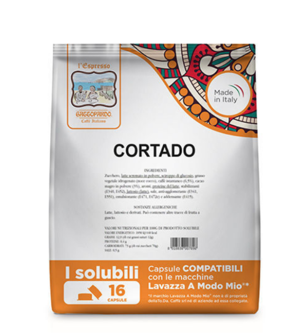 Gattopardo Cortado compatibile Lavazza A Modo Mio 16 capsule