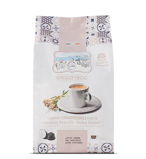 Gattopardo Ginseng compatibile Nescafè Dolce Gusto 16 capsule