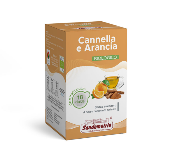 Sandemetrio - Cannella e Arancia Tisana Biologica - 18 Cialde E.S.E.