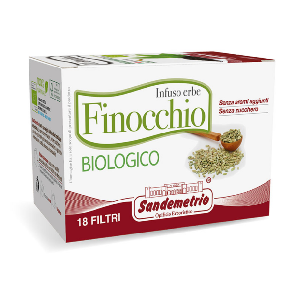26. Tisana Finocchio - Bustine Sandemetrio - Finocchio Infuso alle Erbe - 18 bustine