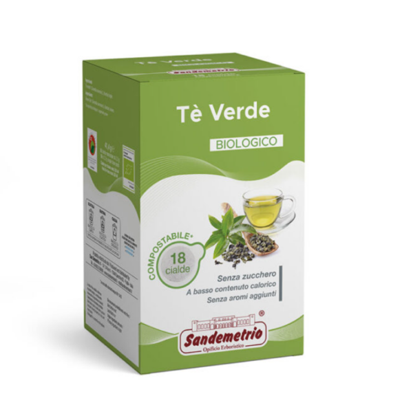 Sandemetrio - Thè Verde Biologico - 18 cialde E.S.E.