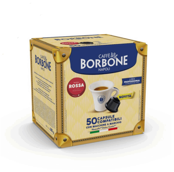 Caffè borbone miscela rossa Nescafé dolce gusto scatola fronte